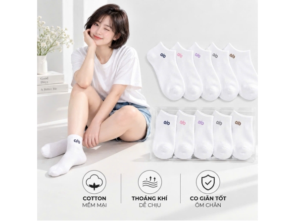 VỚ  NỮ TRẮNG 321 - LỐC 10 ĐÔI